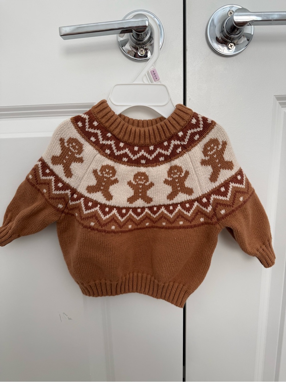 Gingerbread Fair Isle Knit Sweater - Brown